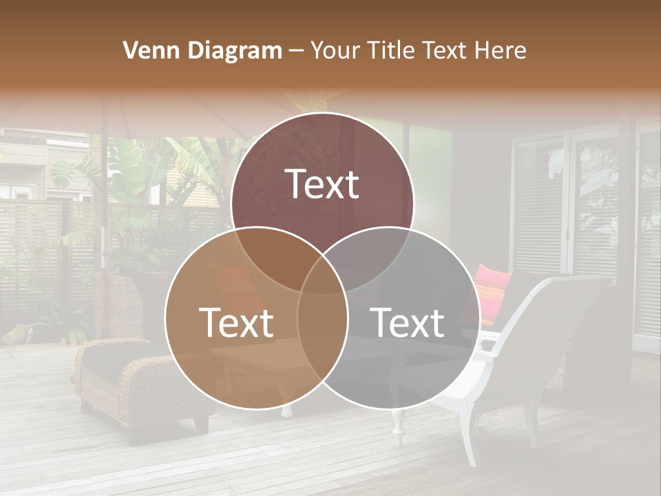 Stylish Outdoor Terrace PowerPoint Template