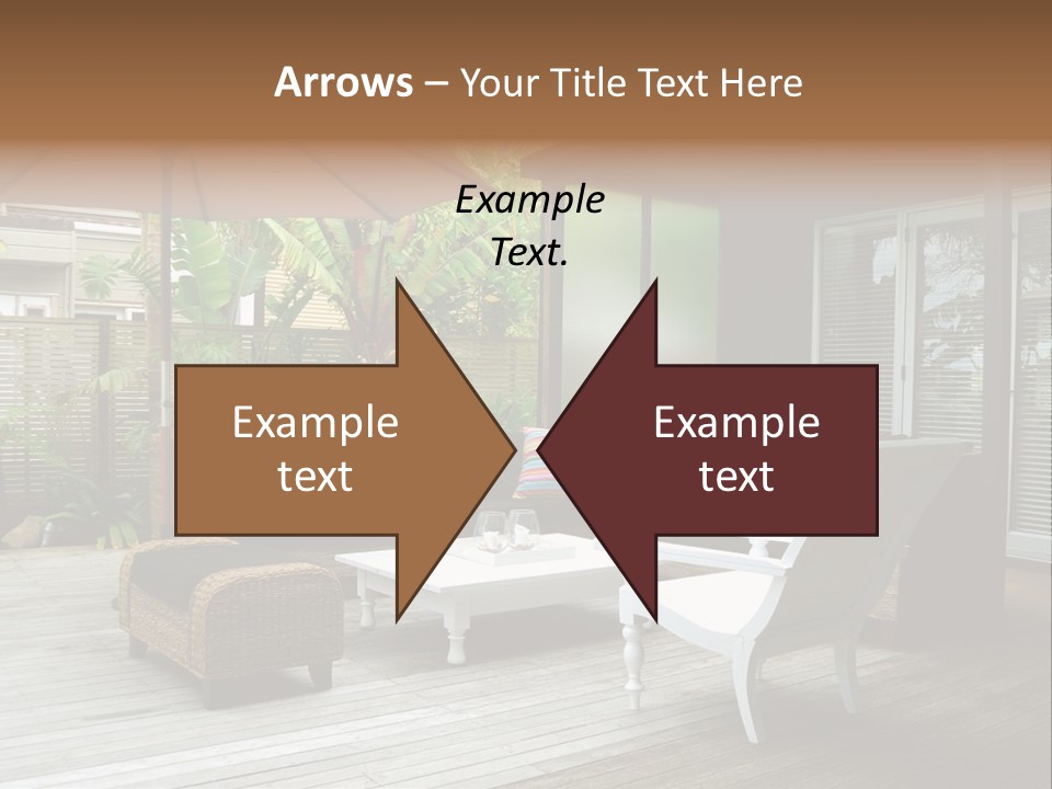 Stylish Outdoor Terrace PowerPoint Template