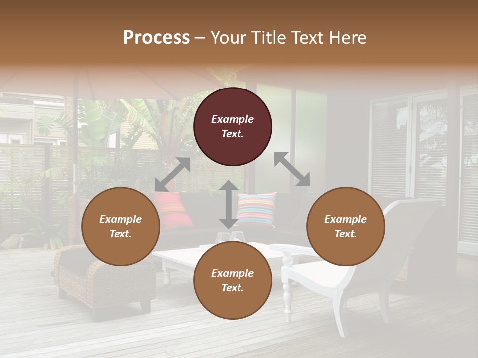 Stylish Outdoor Terrace PowerPoint Template