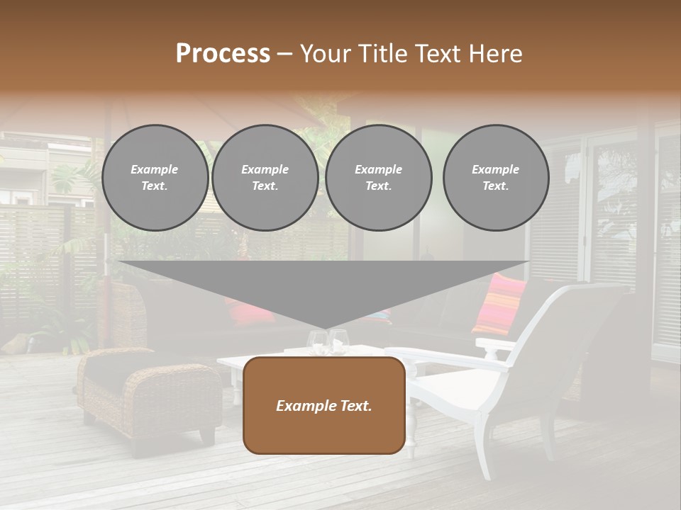 Stylish Outdoor Terrace PowerPoint Template