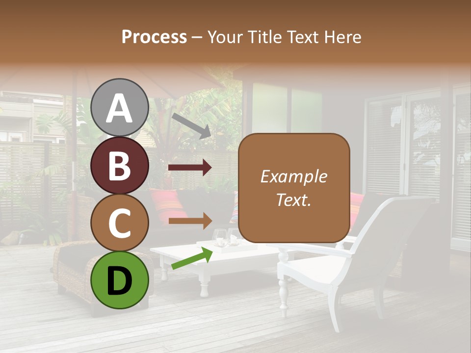 Stylish Outdoor Terrace PowerPoint Template