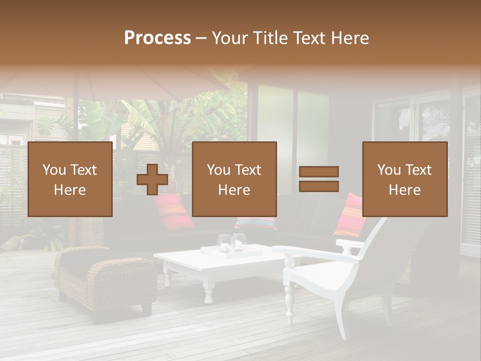 Stylish Outdoor Terrace PowerPoint Template