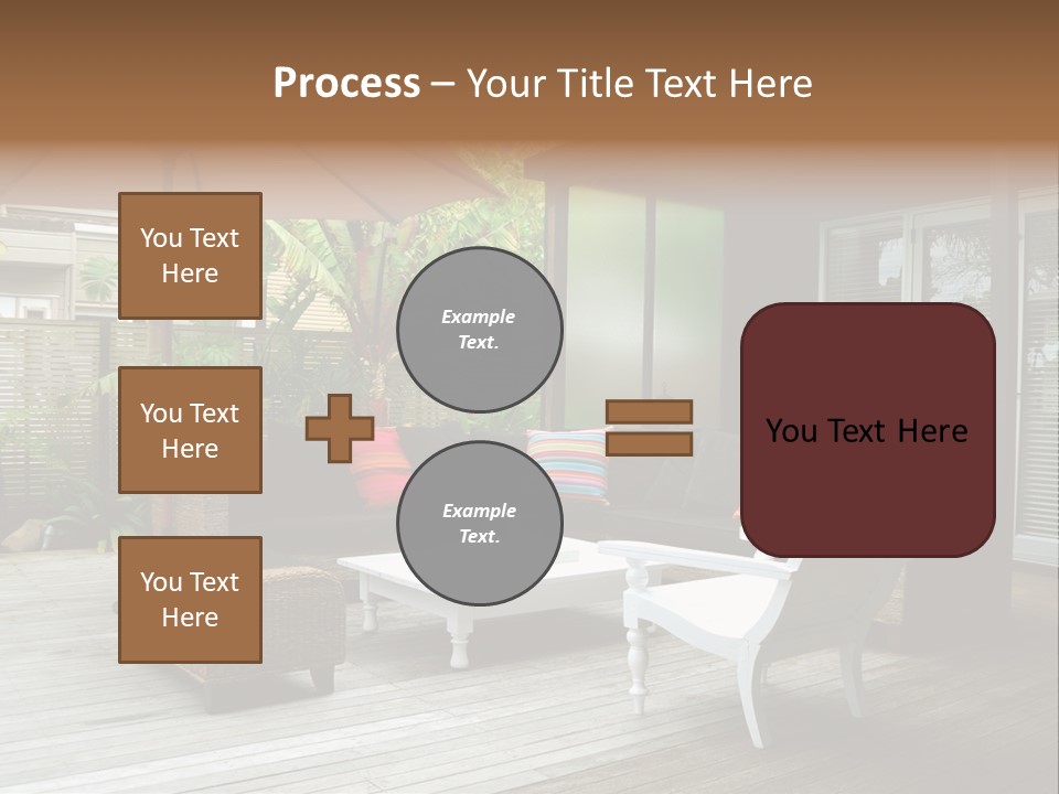 Stylish Outdoor Terrace PowerPoint Template
