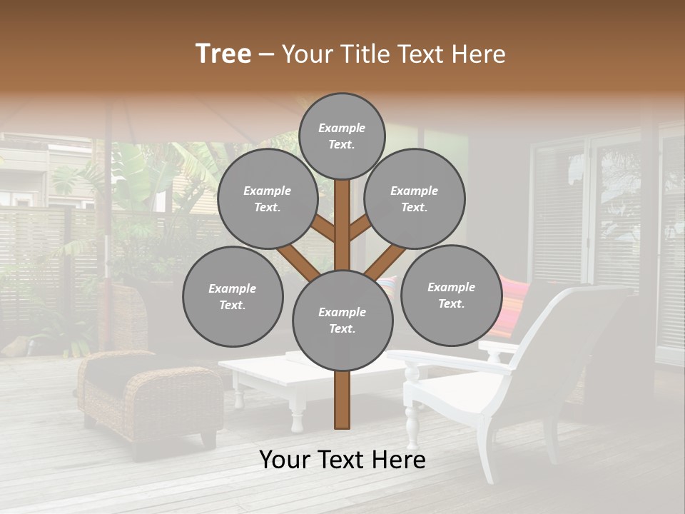 Stylish Outdoor Terrace PowerPoint Template