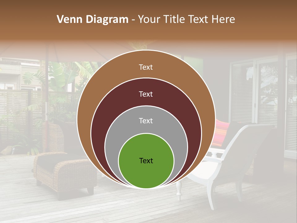 Stylish Outdoor Terrace PowerPoint Template