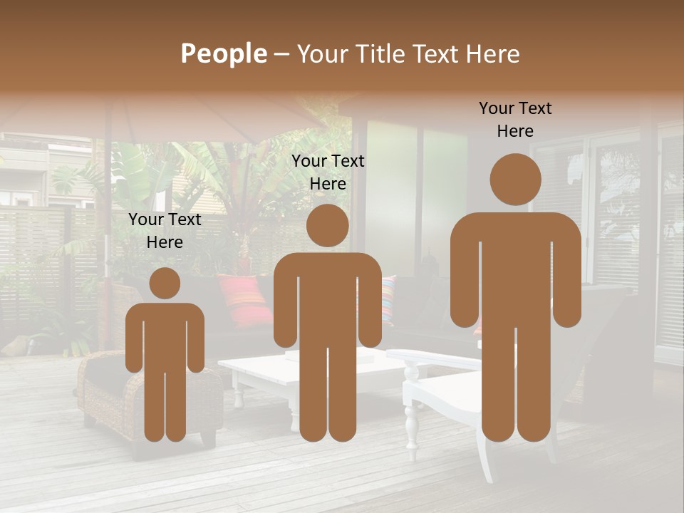 Stylish Outdoor Terrace PowerPoint Template