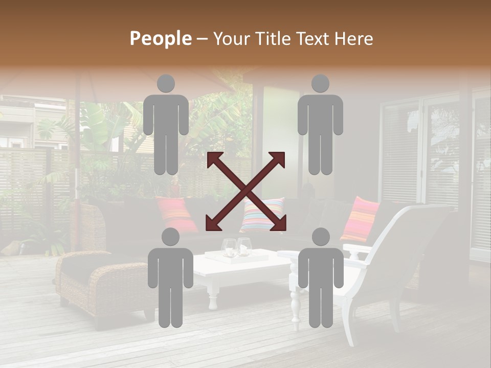 Stylish Outdoor Terrace PowerPoint Template