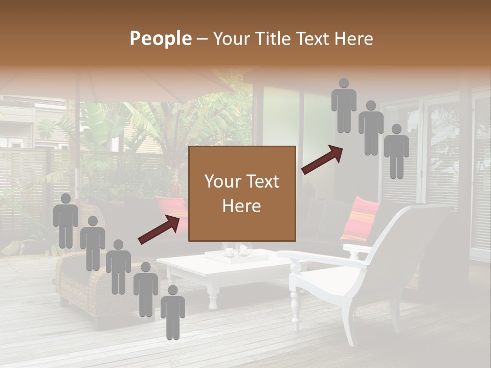 Stylish Outdoor Terrace PowerPoint Template