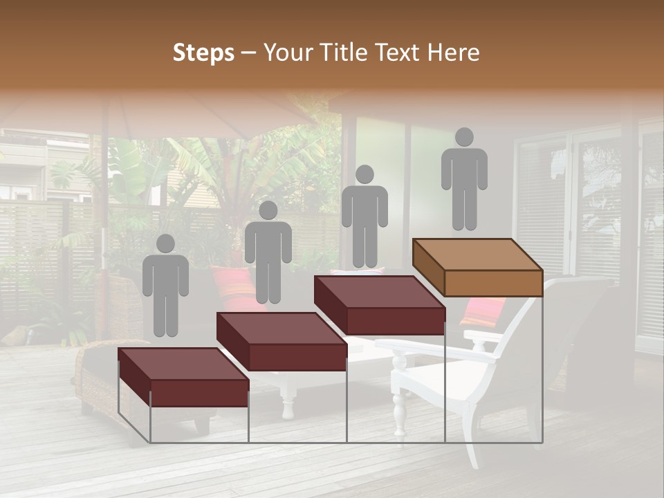 Stylish Outdoor Terrace PowerPoint Template