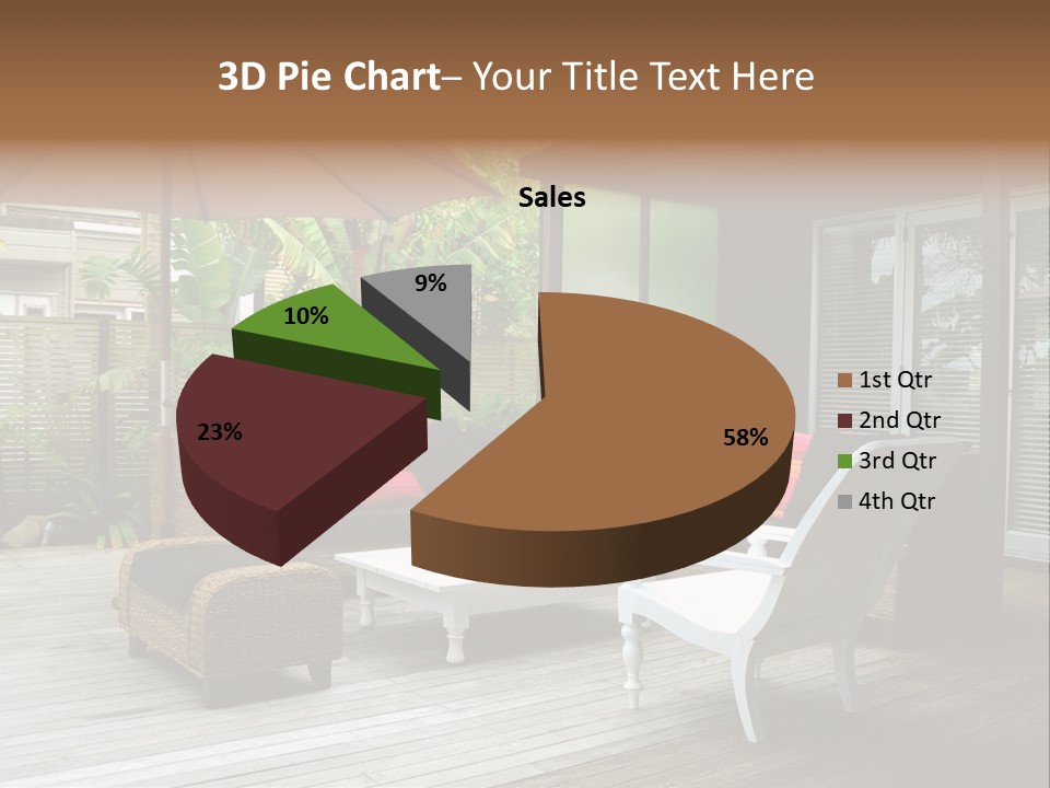 Stylish Outdoor Terrace PowerPoint Template