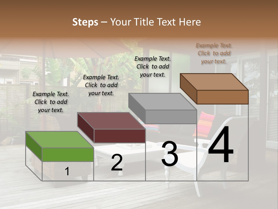 Stylish Outdoor Terrace PowerPoint Template