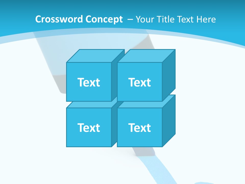 Marker And Check Mark Isolated On White Background PowerPoint Template