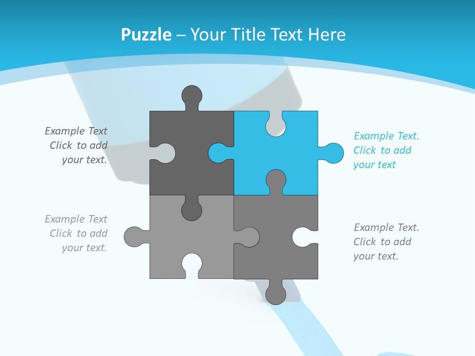 Marker And Check Mark Isolated On White Background PowerPoint Template