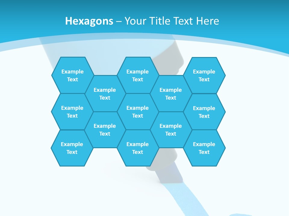 Marker And Check Mark Isolated On White Background PowerPoint Template