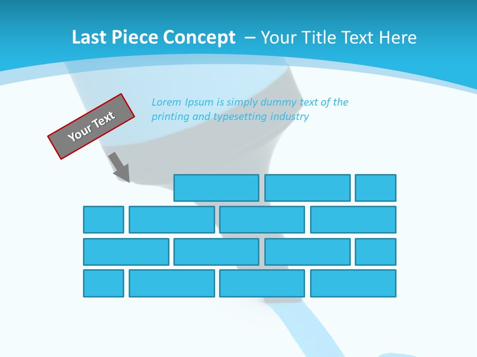 Marker And Check Mark Isolated On White Background PowerPoint Template