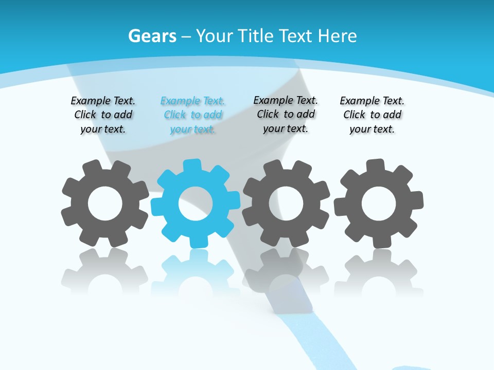 Marker And Check Mark Isolated On White Background PowerPoint Template