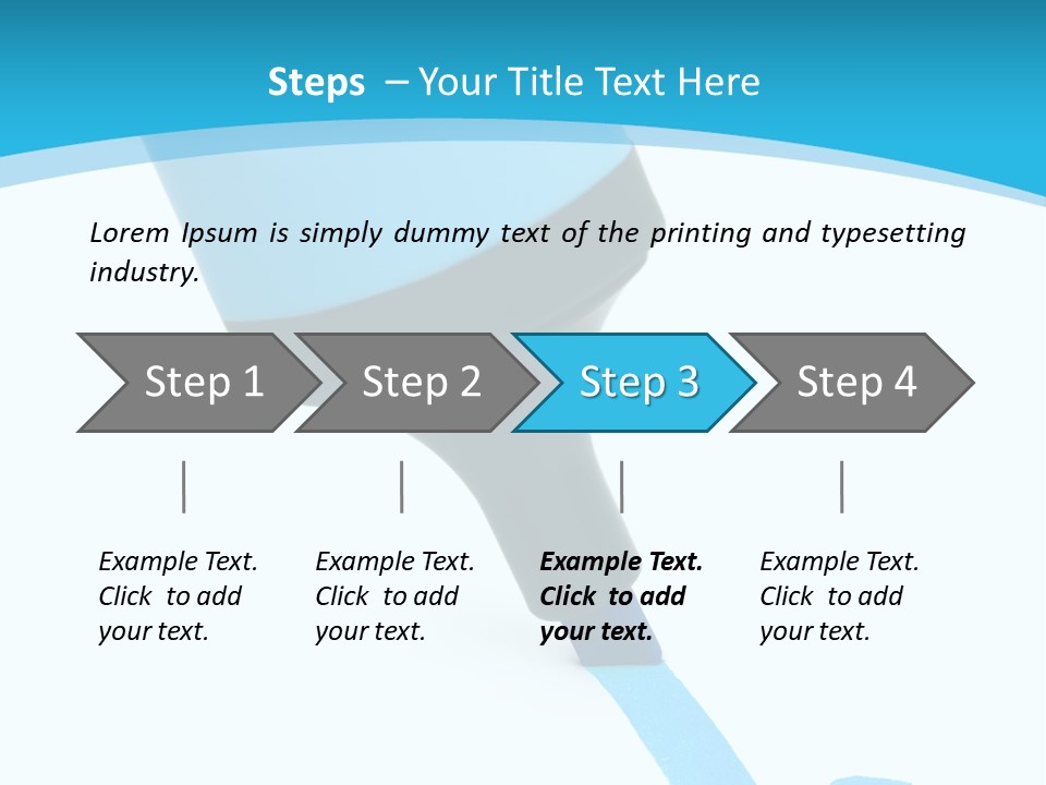 Marker And Check Mark Isolated On White Background PowerPoint Template