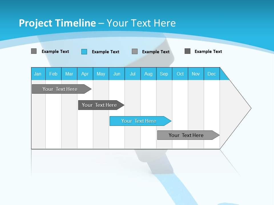 Marker And Check Mark Isolated On White Background PowerPoint Template