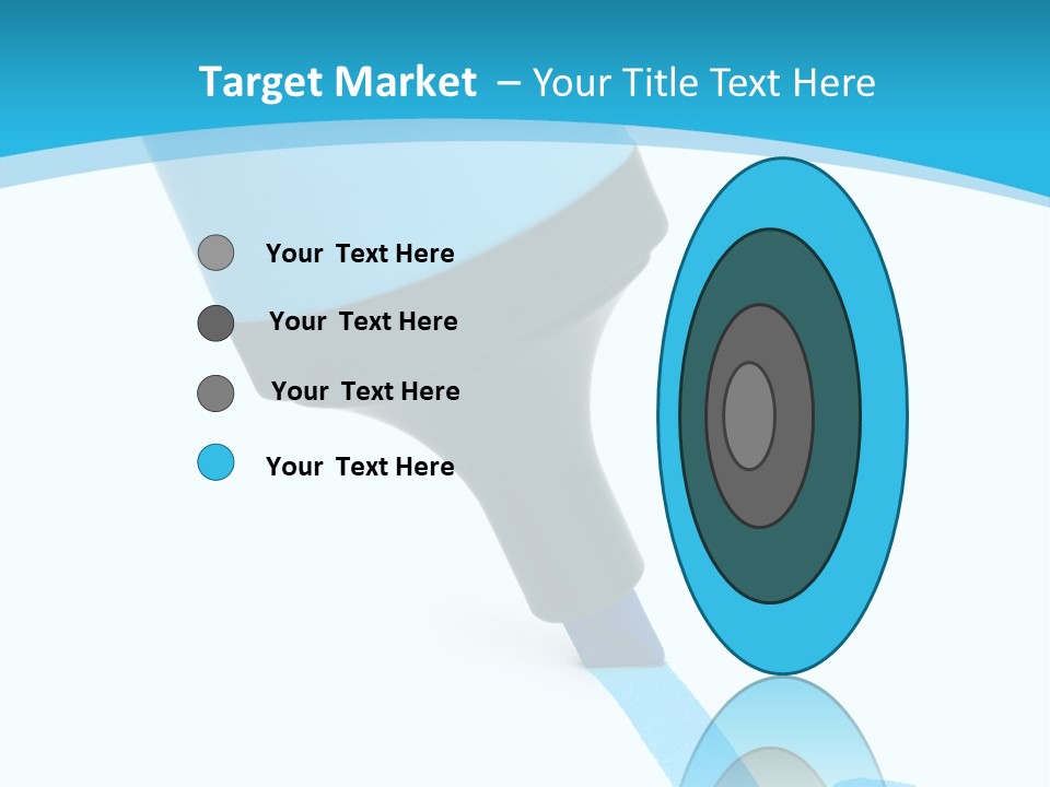 Marker And Check Mark Isolated On White Background PowerPoint Template