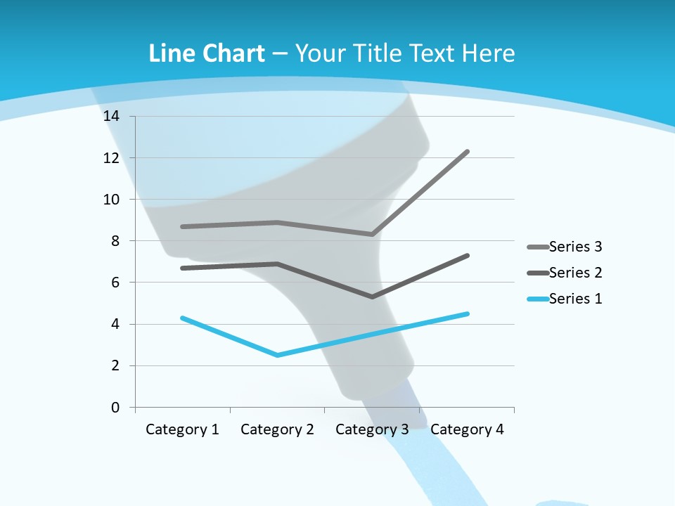 Marker And Check Mark Isolated On White Background PowerPoint Template