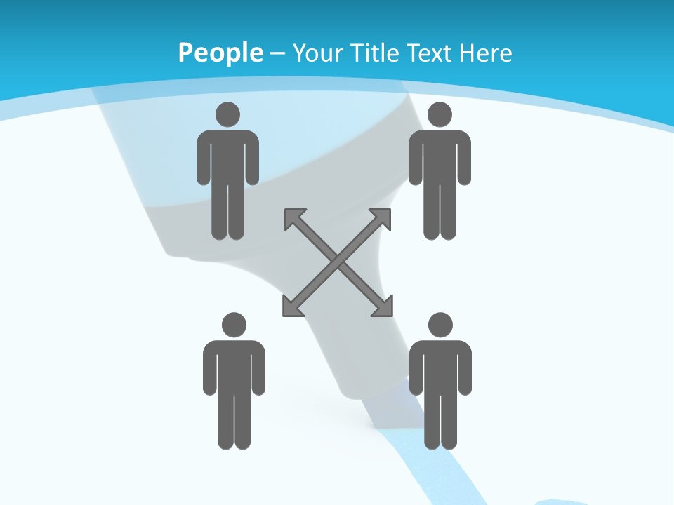 Marker And Check Mark Isolated On White Background PowerPoint Template