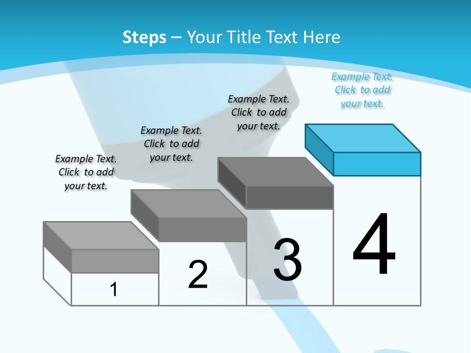 Marker And Check Mark Isolated On White Background PowerPoint Template