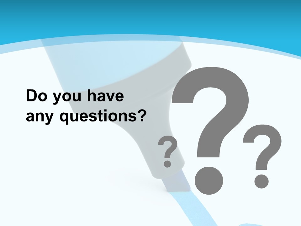 Marker And Check Mark Isolated On White Background PowerPoint Template