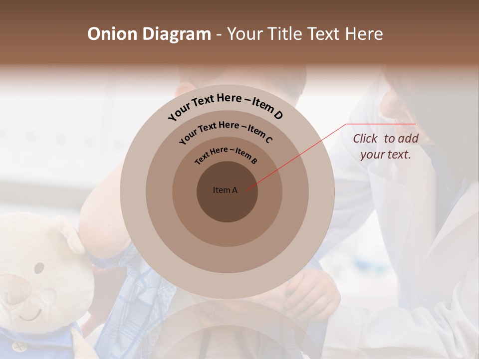 Senior Female Doctor Examining Happy Child, Smiling. PowerPoint Template