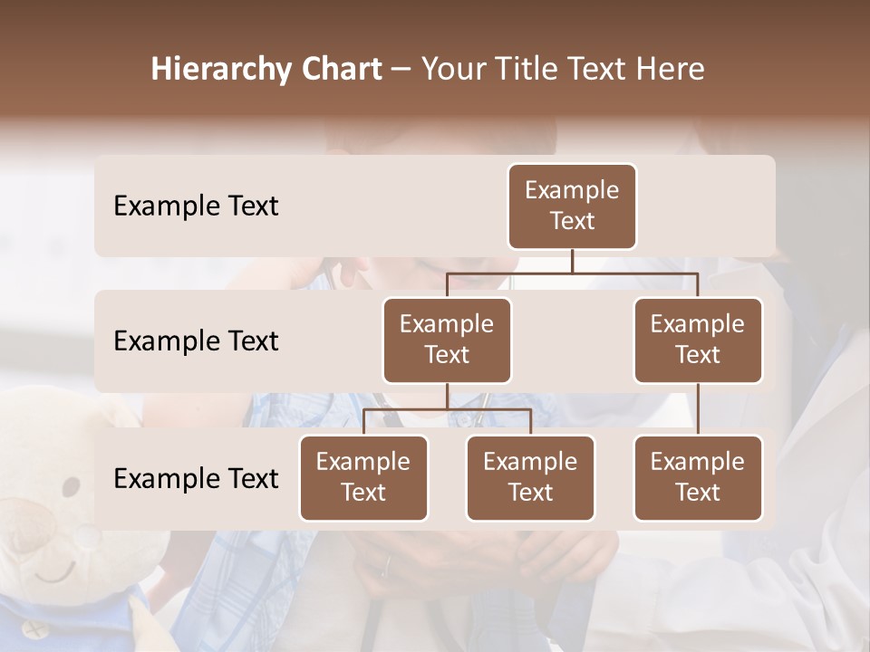 Senior Female Doctor Examining Happy Child, Smiling. PowerPoint Template