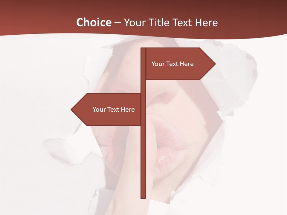 Silence Shh PowerPoint Template