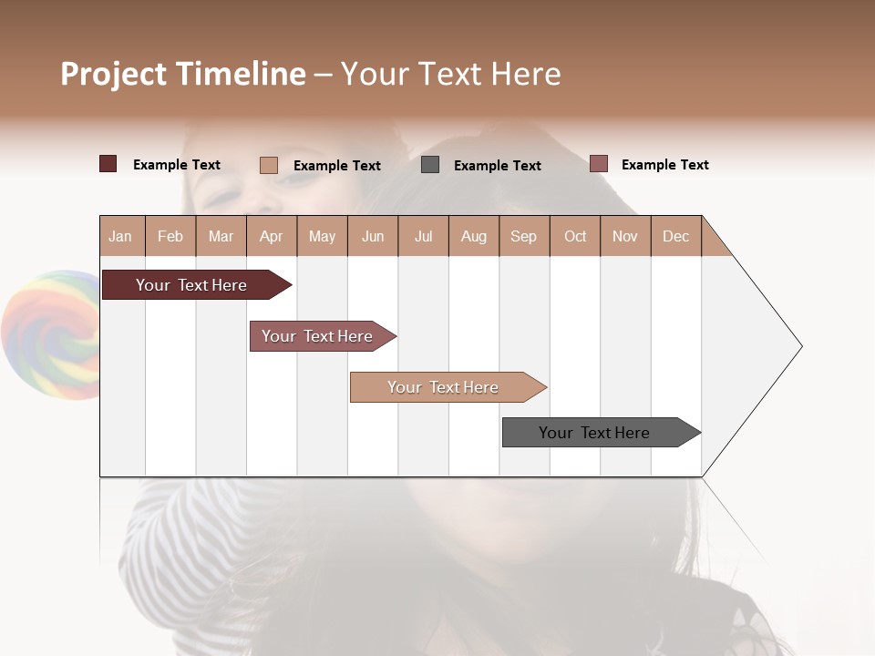 Kids With Lollipop On A White Background PowerPoint Template