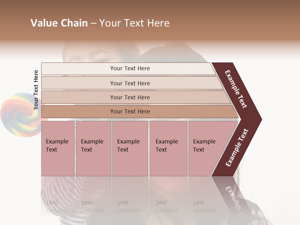 Kids With Lollipop On A White Background PowerPoint Template