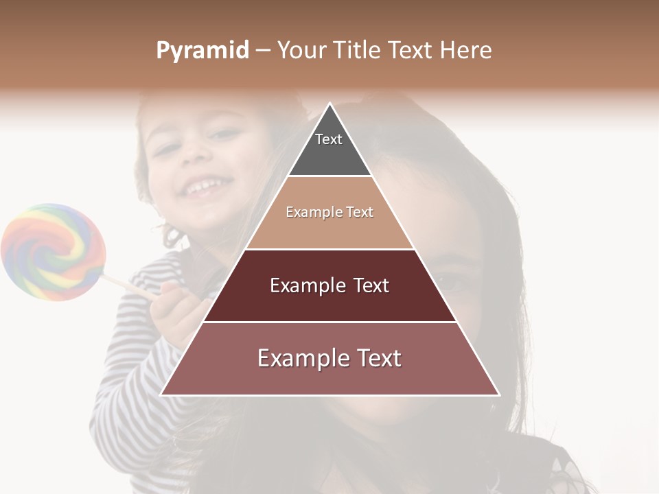 Kids With Lollipop On A White Background PowerPoint Template