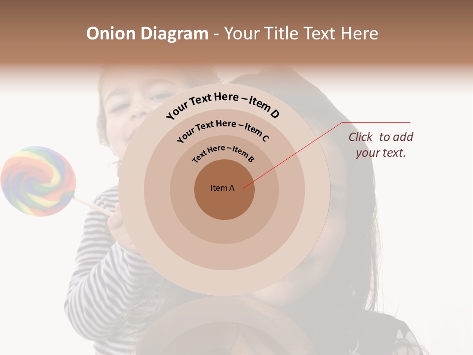 Kids With Lollipop On A White Background PowerPoint Template