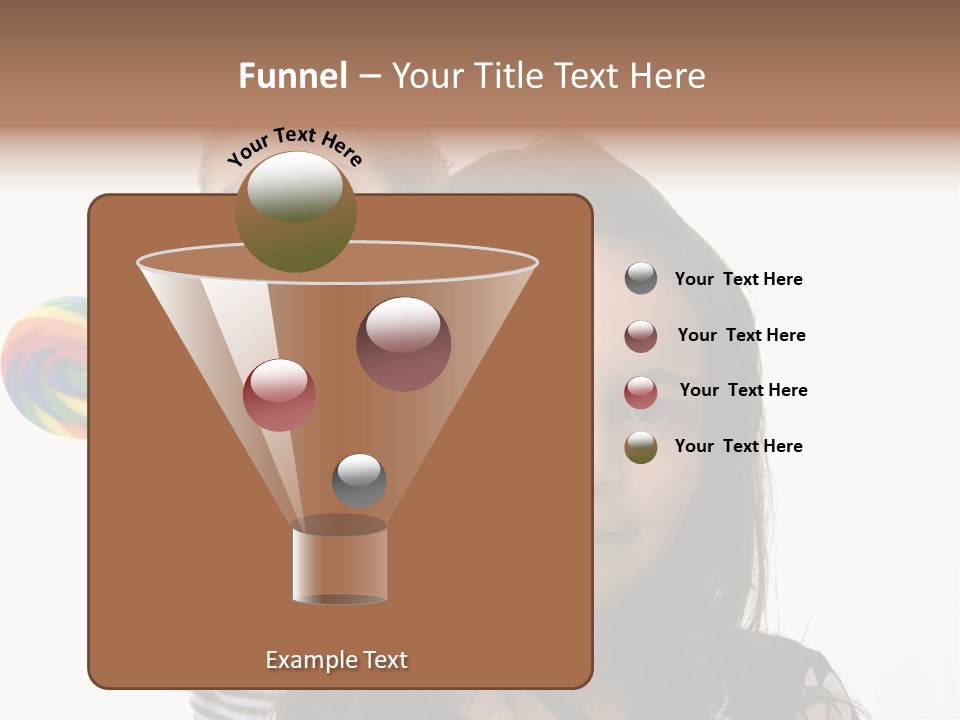 Kids With Lollipop On A White Background PowerPoint Template