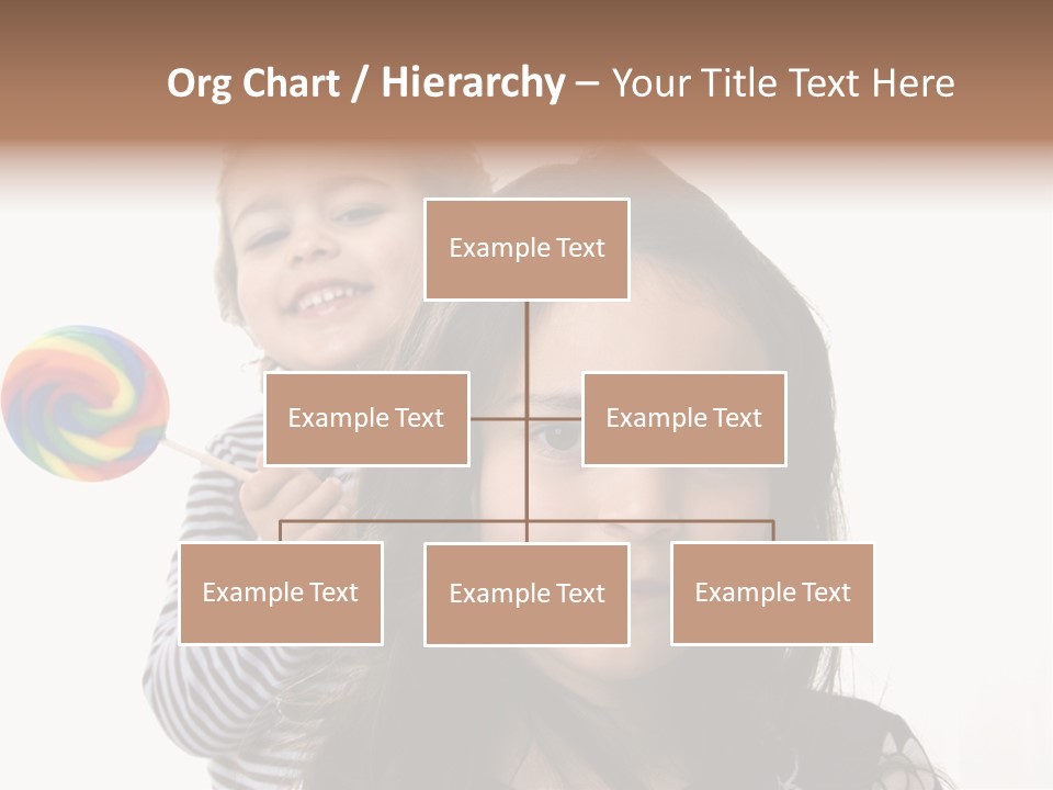 Kids With Lollipop On A White Background PowerPoint Template