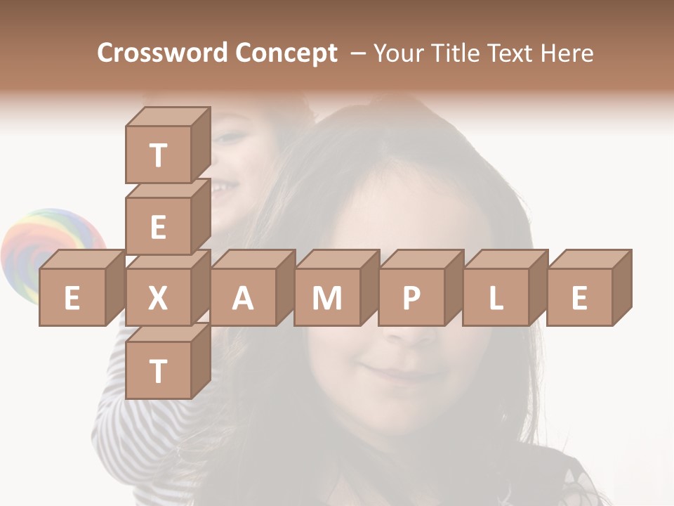 Kids With Lollipop On A White Background PowerPoint Template