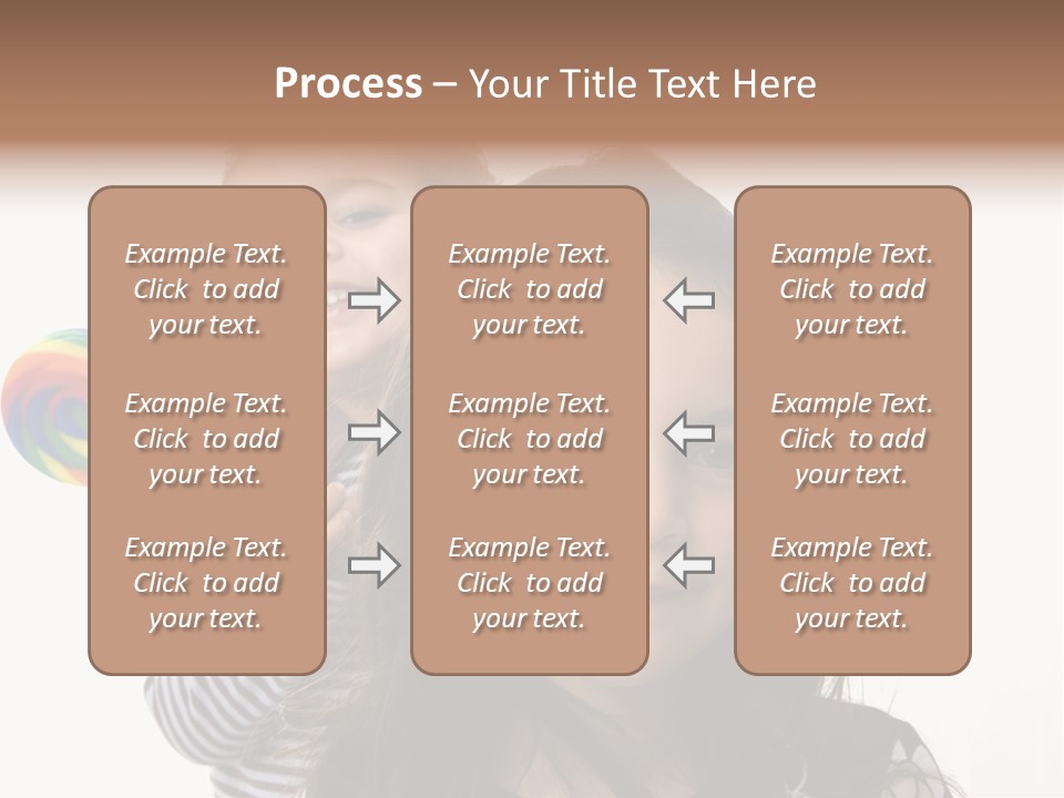 Kids With Lollipop On A White Background PowerPoint Template