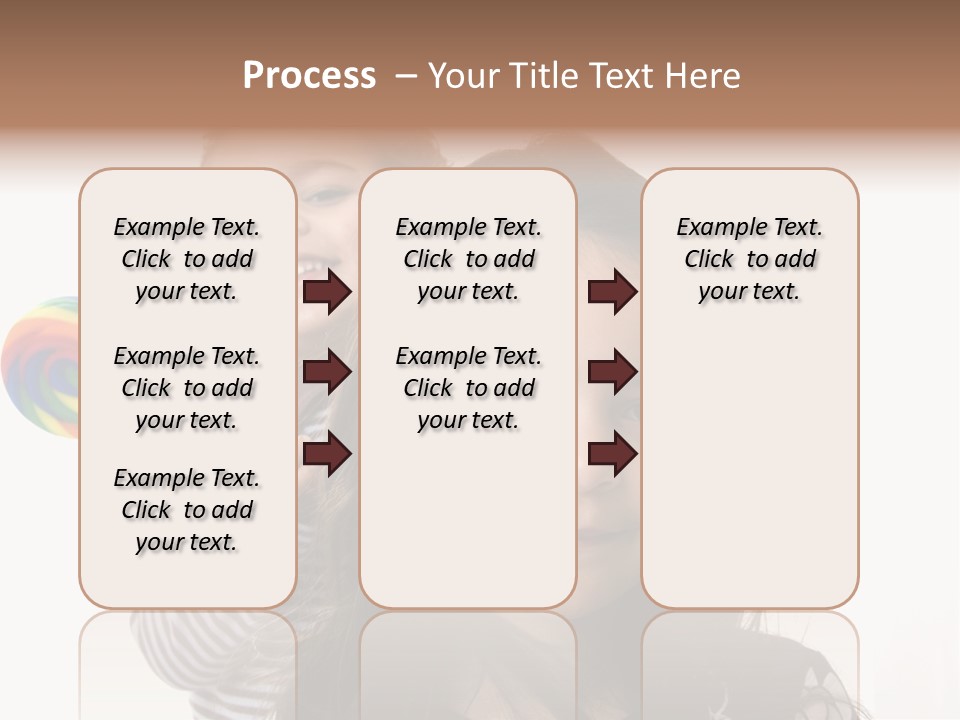 Kids With Lollipop On A White Background PowerPoint Template