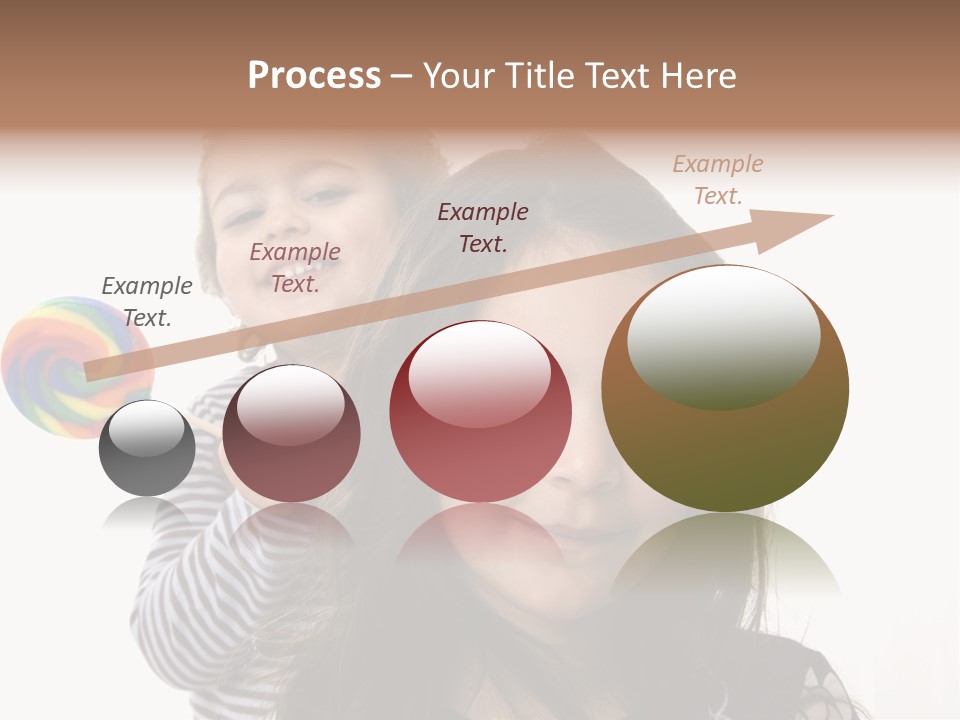 Kids With Lollipop On A White Background PowerPoint Template