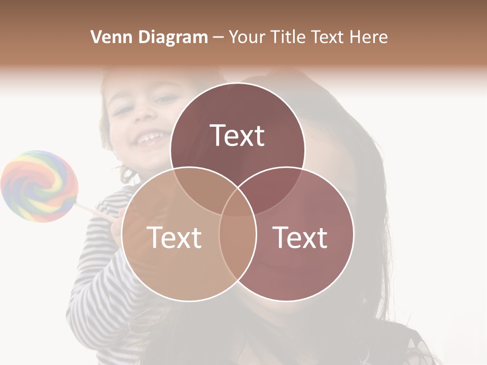 Kids With Lollipop On A White Background PowerPoint Template