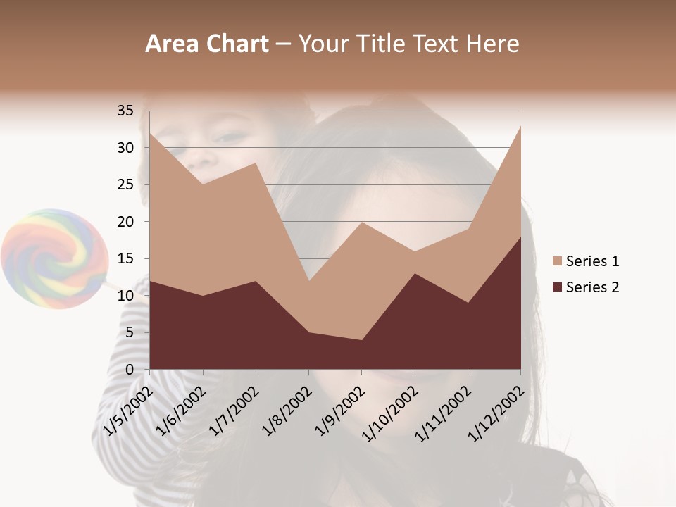 Kids With Lollipop On A White Background PowerPoint Template