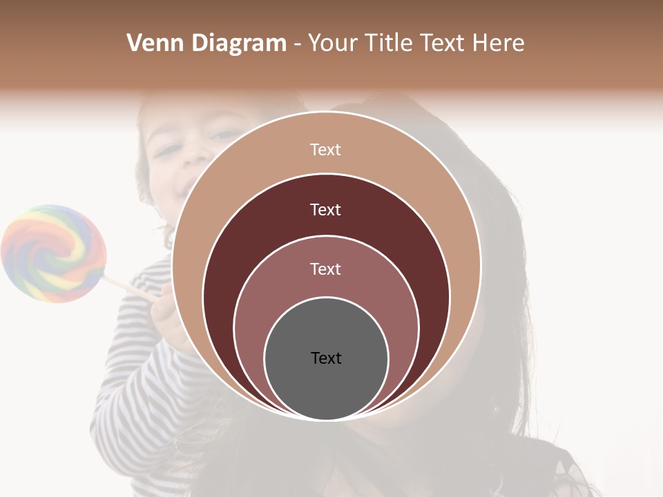 Kids With Lollipop On A White Background PowerPoint Template