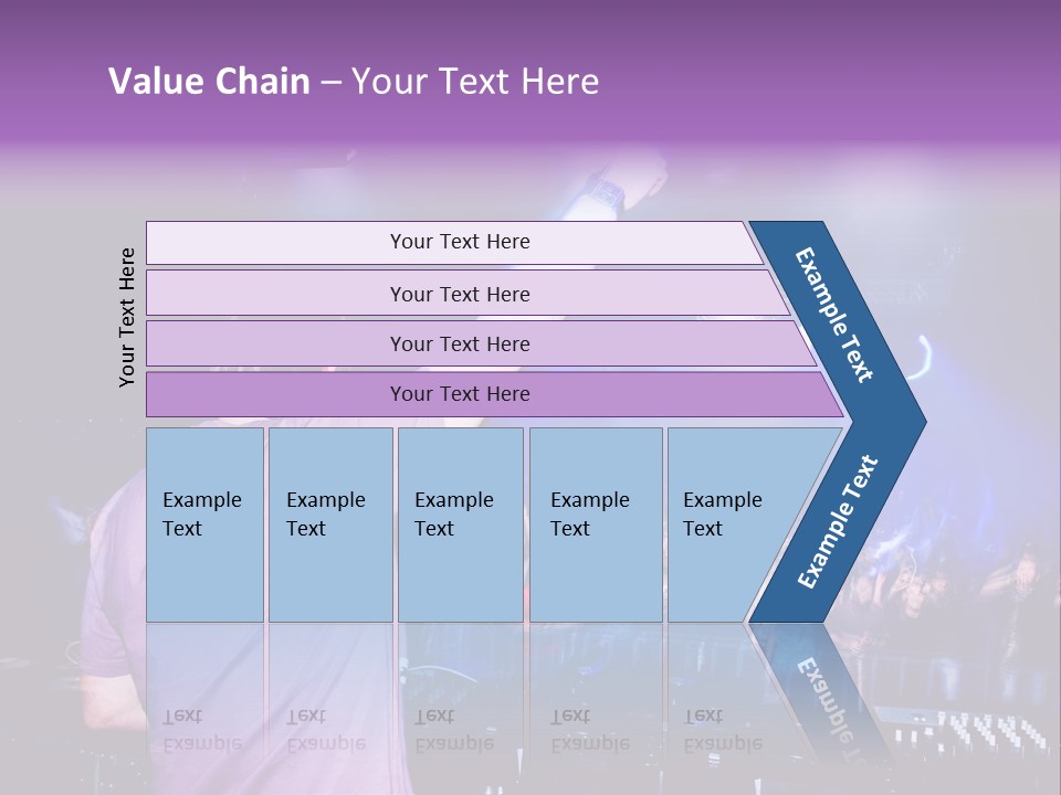 Dj At The Concert, Blurred Crowd On Background PowerPoint Template