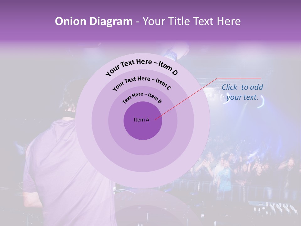 Dj At The Concert, Blurred Crowd On Background PowerPoint Template