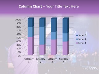 Dj At The Concert, Blurred Crowd On Background PowerPoint Template