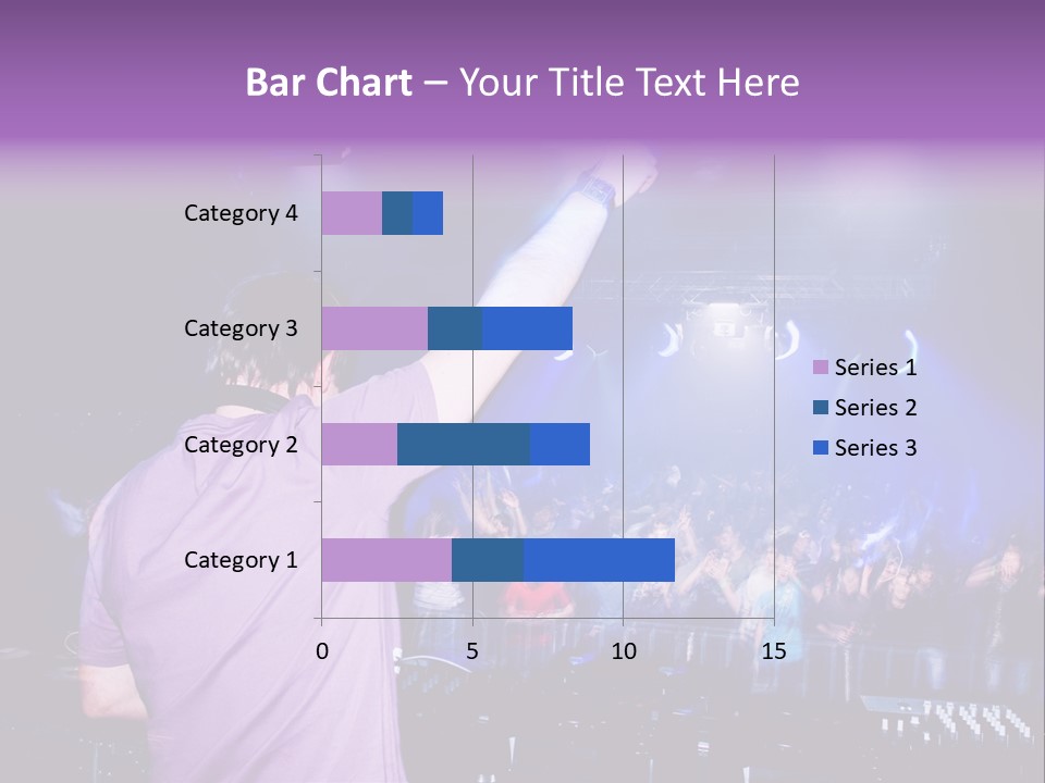 Dj At The Concert, Blurred Crowd On Background PowerPoint Template