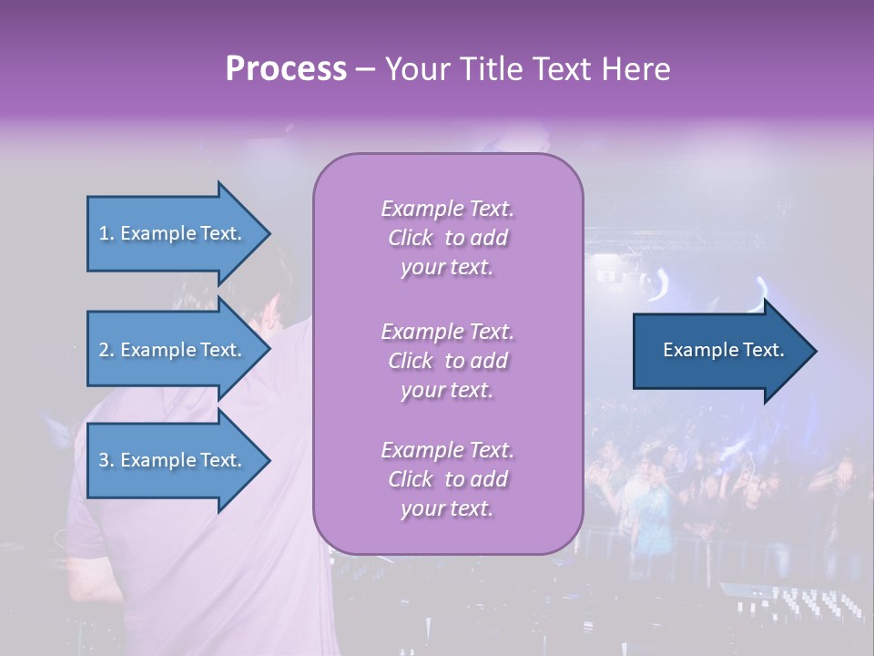Dj At The Concert, Blurred Crowd On Background PowerPoint Template