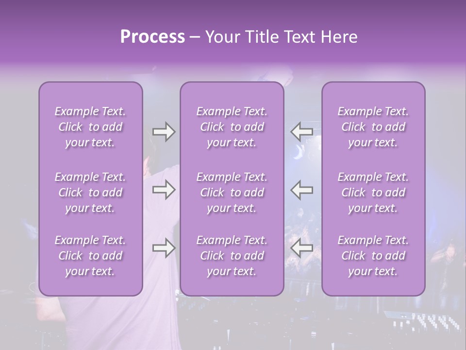 Dj At The Concert, Blurred Crowd On Background PowerPoint Template