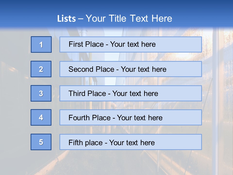 The Exterior Glass Facades Of A Huge Glasshouse With Heating System And Generator PowerPoint Template